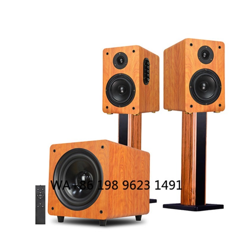 Home Cinema Speakers - 8 Inch 150W RMS Wooden Powered