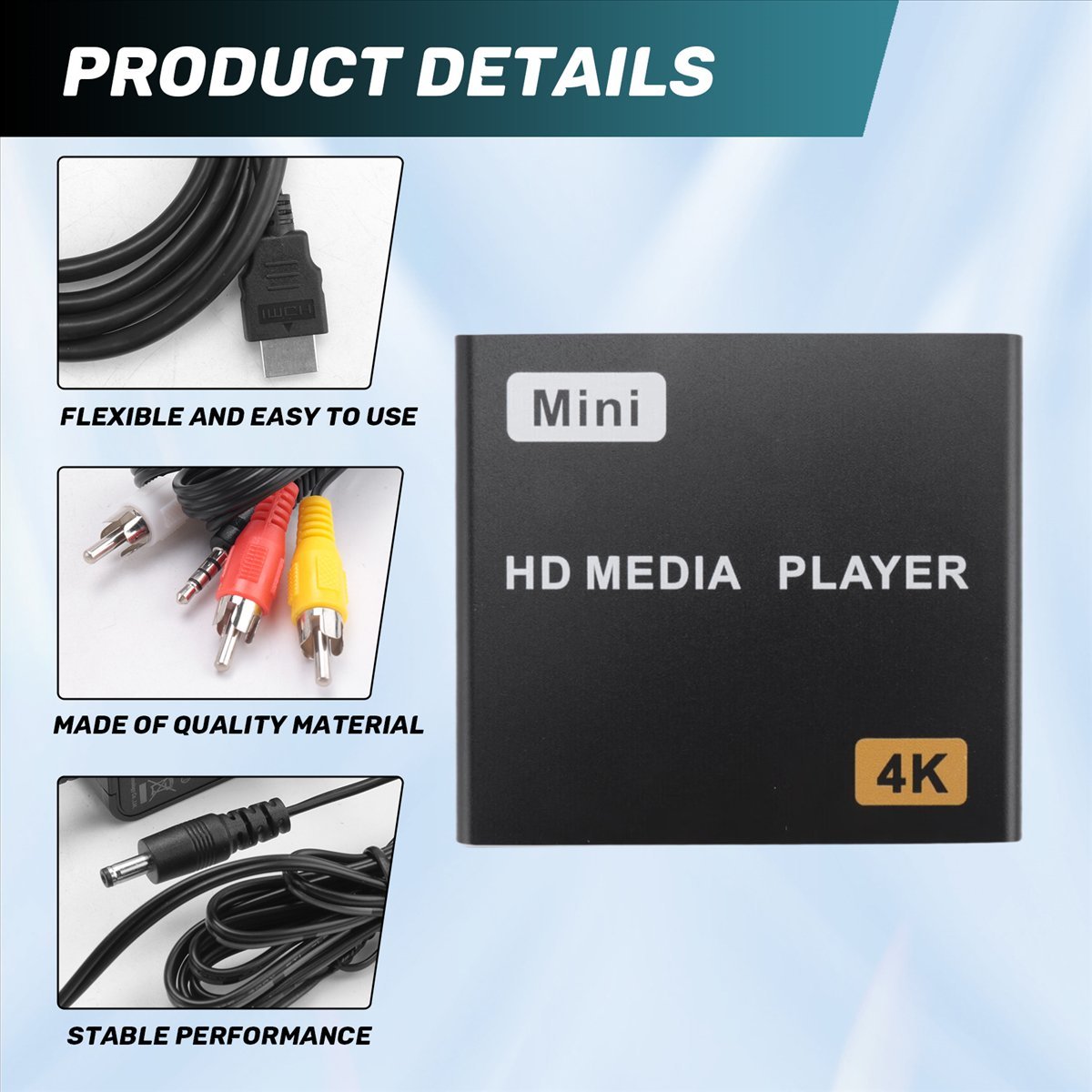 4K Media Player - A40I Mini 4K HDD Media Player