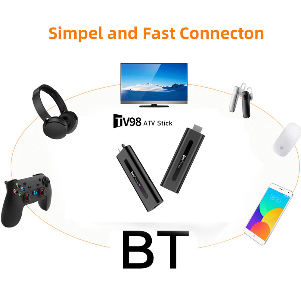 TV98 ATV TV Stick Allwinner H3 - 4K Media Player ulasan dan harga