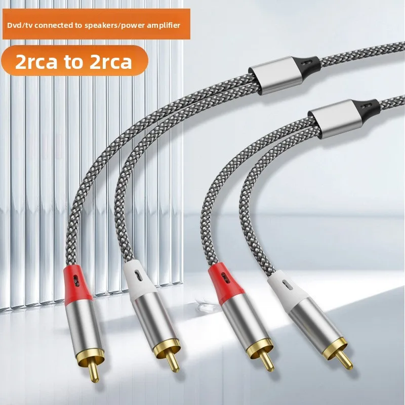 Double RCA Audio Cable, 2 Pair - Home Cinema Subwoofer ulasan dan harga