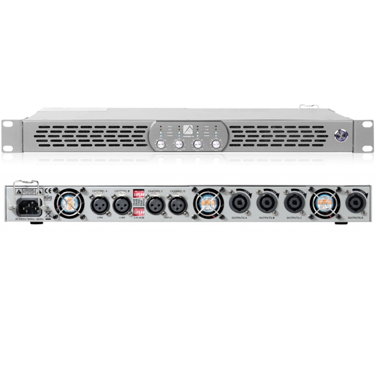 1U Digital Power Amplifier 4Ch - Home Cinema Speakers ulasan dan harga