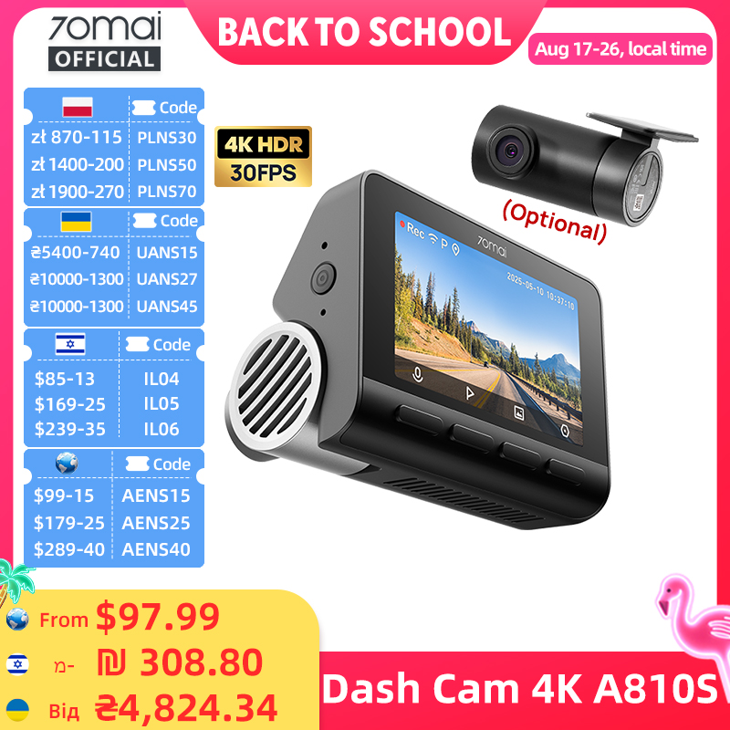 70mai Dash Cam A810S 4K HDR GP - Home Cinema Blu Ray Sony ulasan dan harga