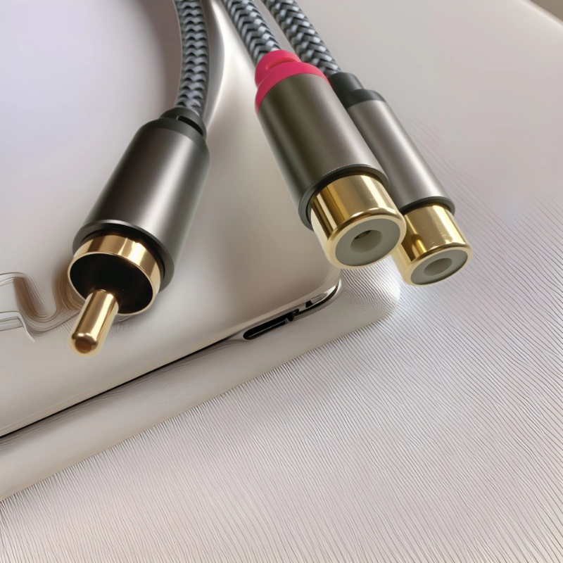 0.3/0.5/3m Short RCA Splitter  - Home Cinema Subwoofer ulasan dan harga