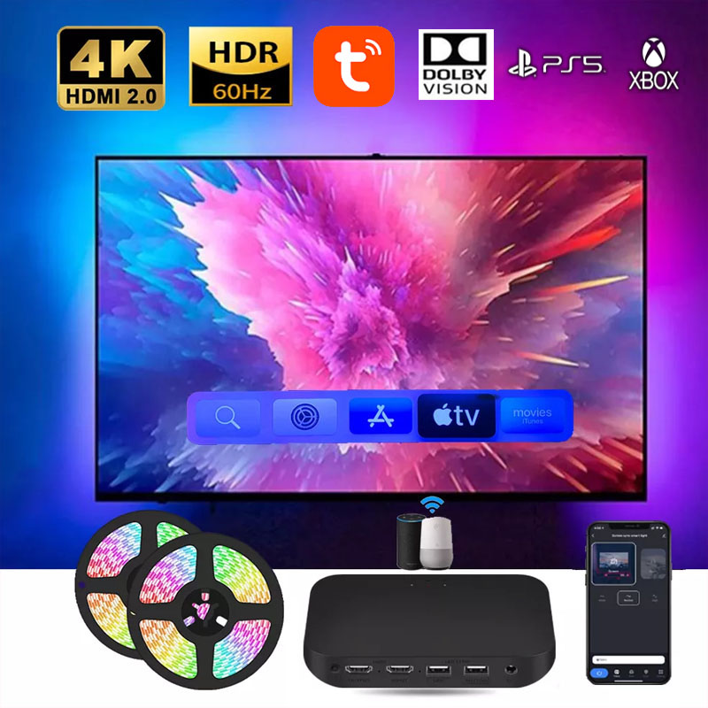 Smart Ambient TV Led Backlight - Home Cinema Google ulasan dan harga