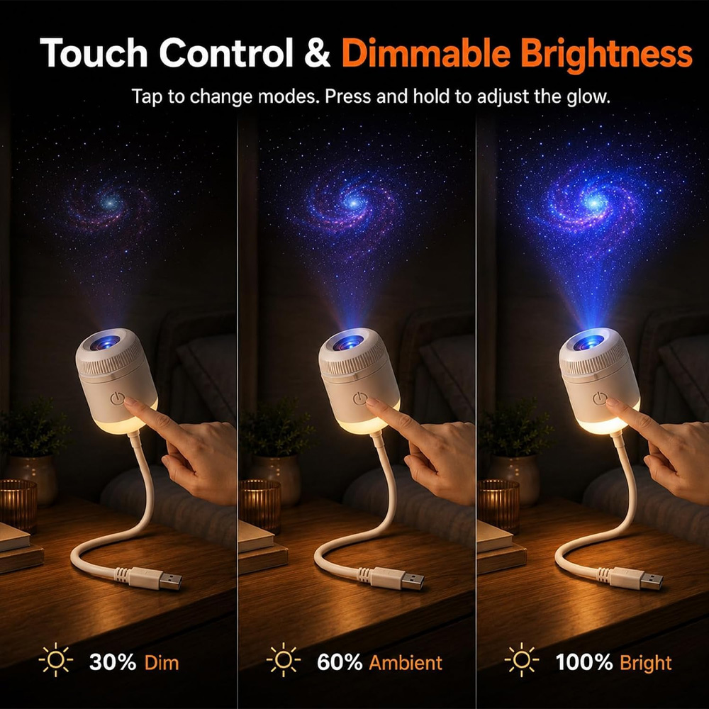 24 Slides Rotatable Galaxy Sta - Home Cinema Led Projector ulasan dan harga