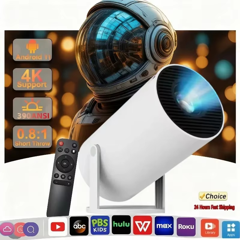 New Mini HY300 Projector 4K An - Home Cinema Compact ulasan dan harga