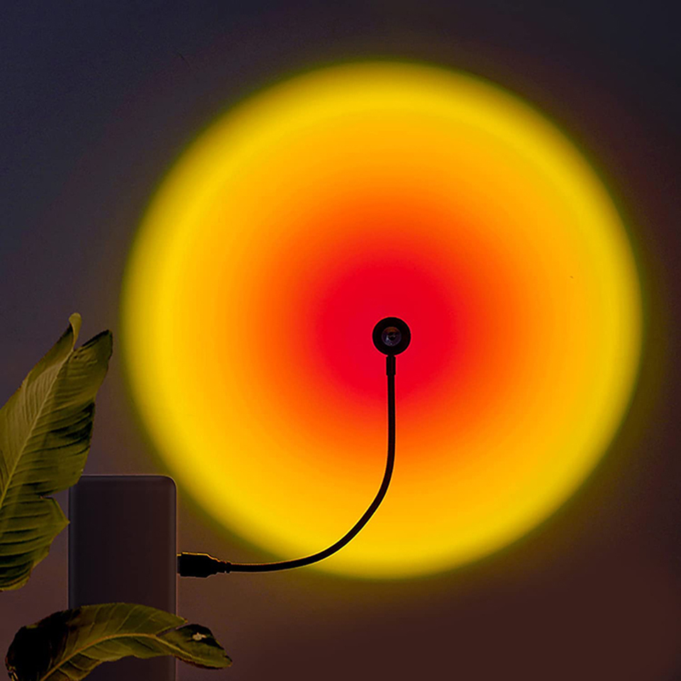 1x USB Sunset Lamp LED Rainbow - Home Cinema Led Projector ulasan dan harga