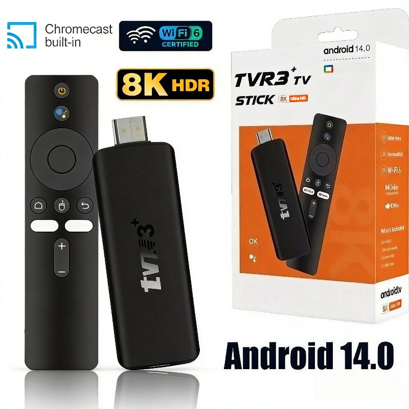 TVR3+ Android14 Smart TV Stick - 4K Media Player ulasan dan harga