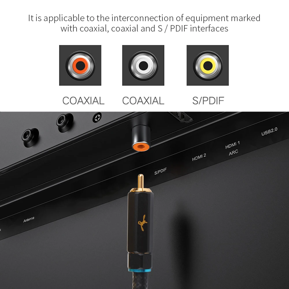 RCA to RCA Cable Digital Coaxi - Home Cinema Subwoofer ulasan dan harga