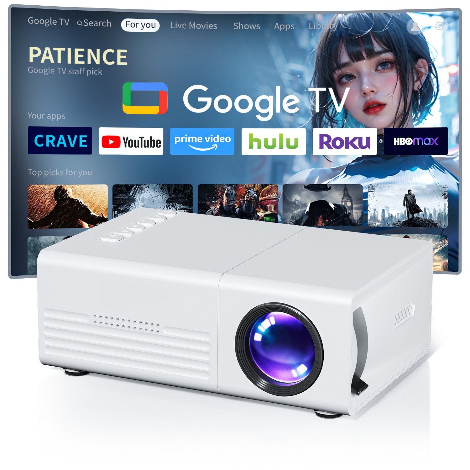 Mini Projector TFT LCD Wifi Bl - Home Cinema Compact ulasan dan harga