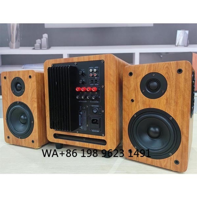 8 Inch 150W RMS Wooden Powered - Home Cinema Speakers ulasan dan harga