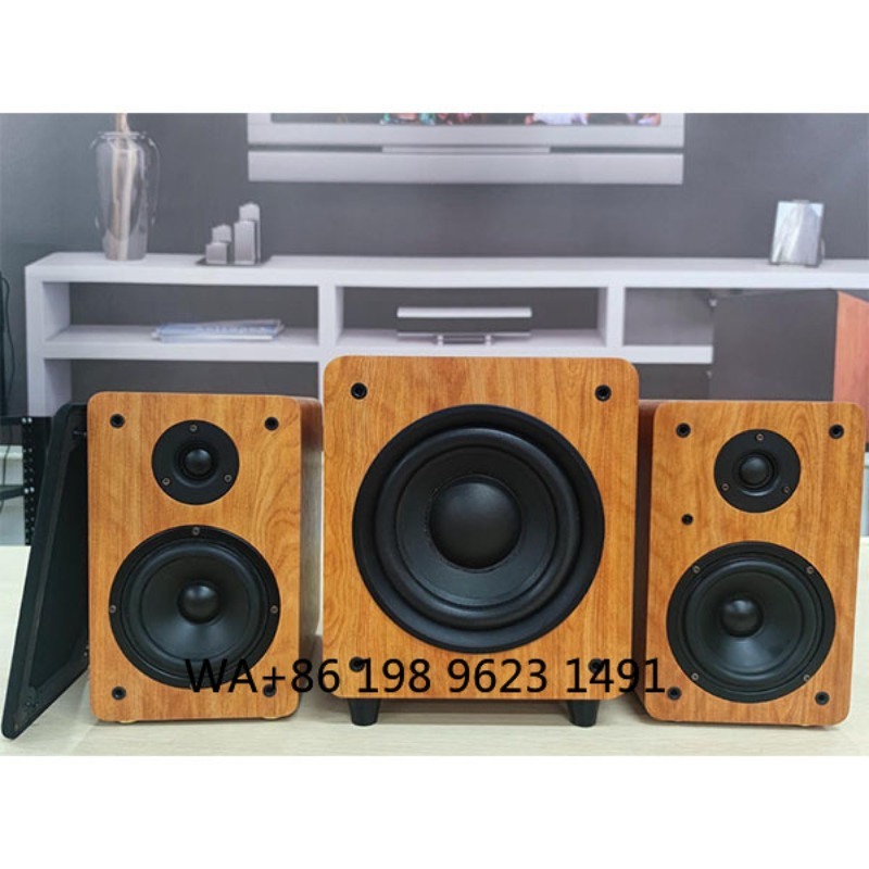 8 Inch 150W RMS Wooden Powered - Home Cinema Speakers ulasan dan harga