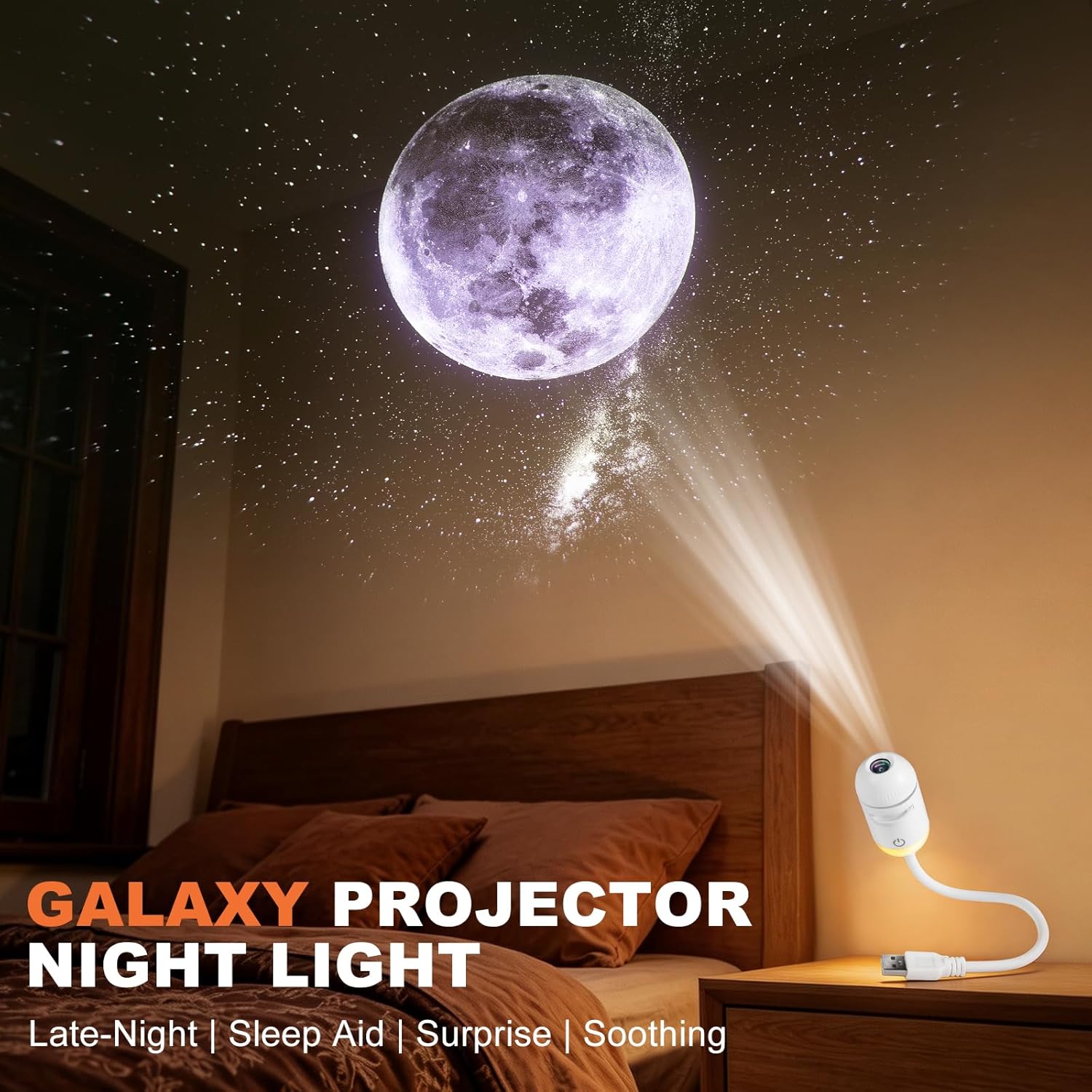 Galaxy Projector Night Light,  - Home Cinema Led Projector ulasan dan harga