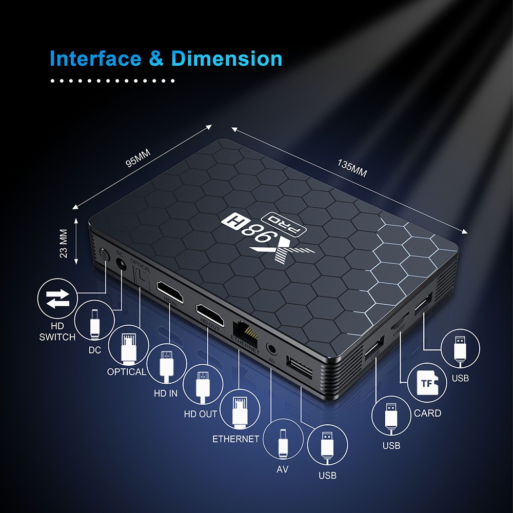 X98H Pro Smart TV Box 6K 2.4&5 - Home Cinema Google ulasan dan harga