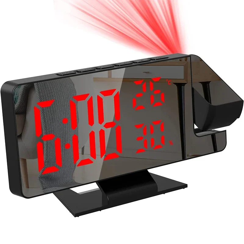 LED Digital Alarm Clock Projec - Home Cinema Led Projector ulasan dan harga