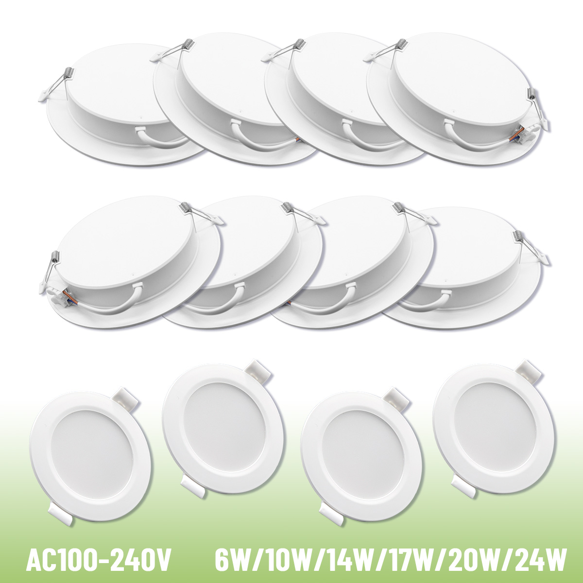 10PCS Led Downlight Three Colo - Home Cinema Led ulasan dan harga