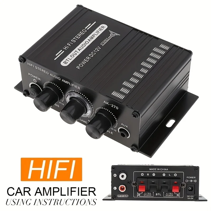 AK-270 400W Mini Power Amplifi - Home Cinema Compact ulasan dan harga