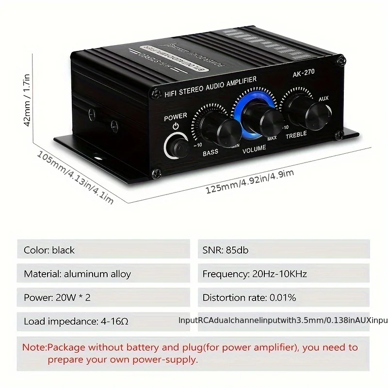 AK-270 400W Mini Power Amplifi - Home Cinema Compact ulasan dan harga