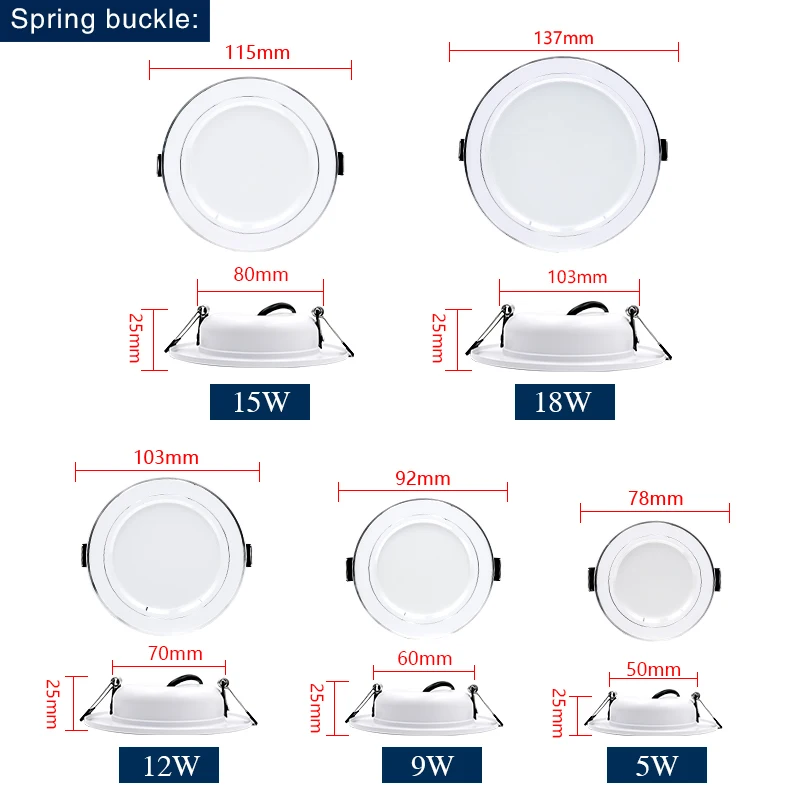 Led Downlight Recessed Round C - Home Cinema Led ulasan dan harga